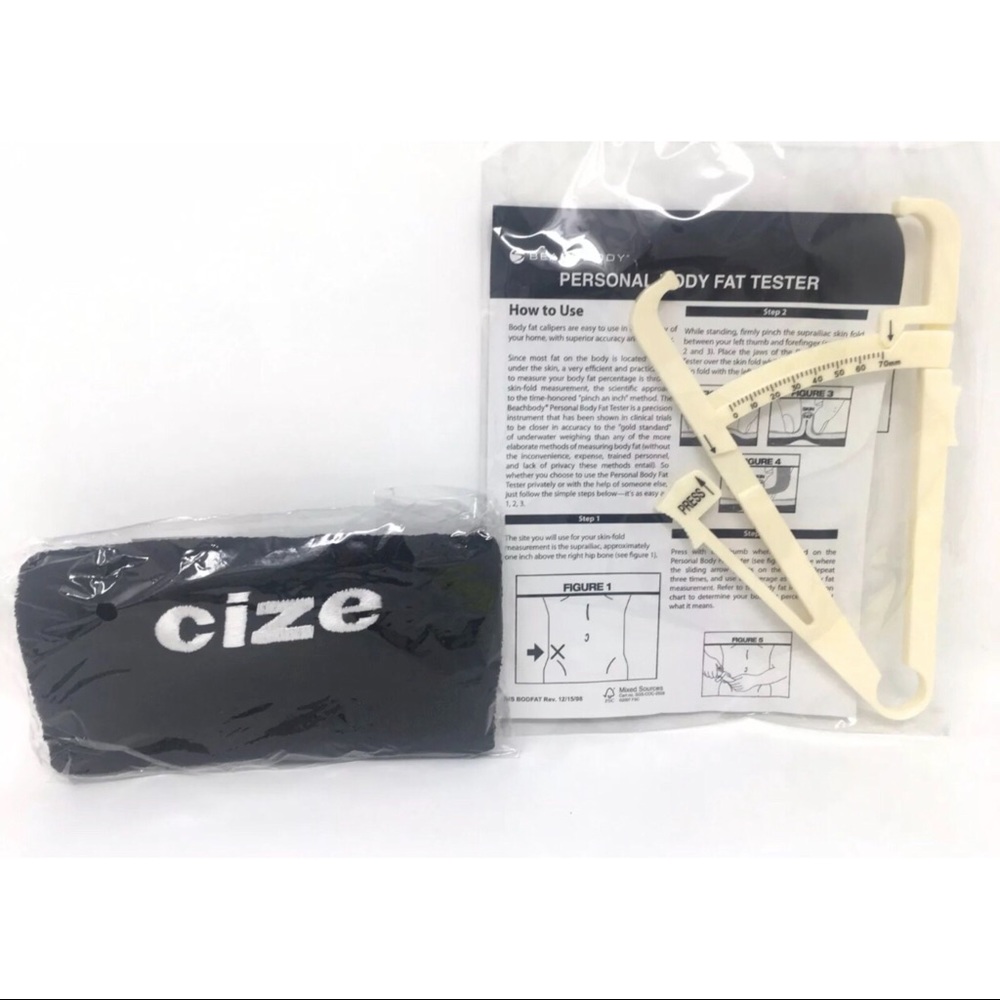 Bundle NEW Beachbody Personal Body Fat Tester + Shaun T Cize Wristband